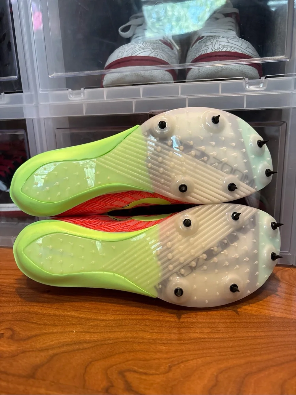 Nike Air Zoom Maxfly 2 Crimson Lime FD8395-600 Track Spikes Men’s Sz 6.5 NWOB